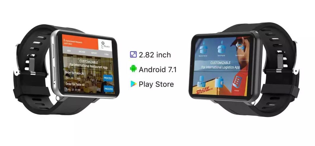 Smartwatch 4G with 3GB ROM + 32GB RAM WiFi GPS Heart Rate Sleeping Monitor for Ios Android with Big Screen