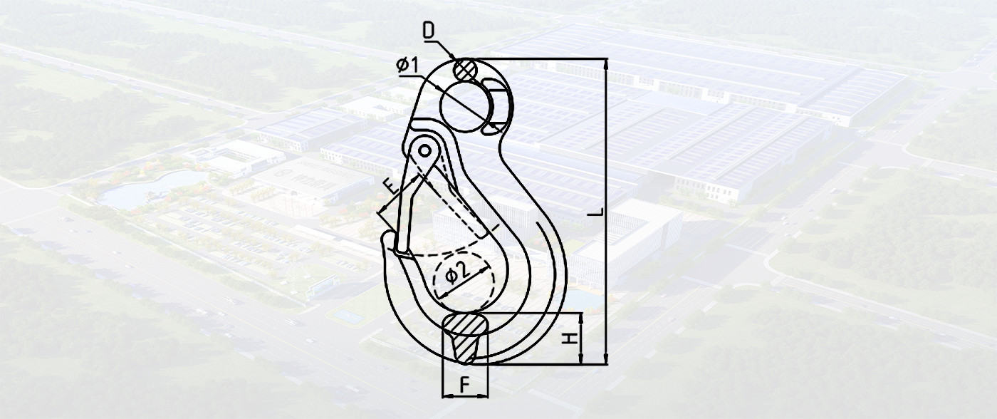 SLR332-G80 EYE SLING HOOK