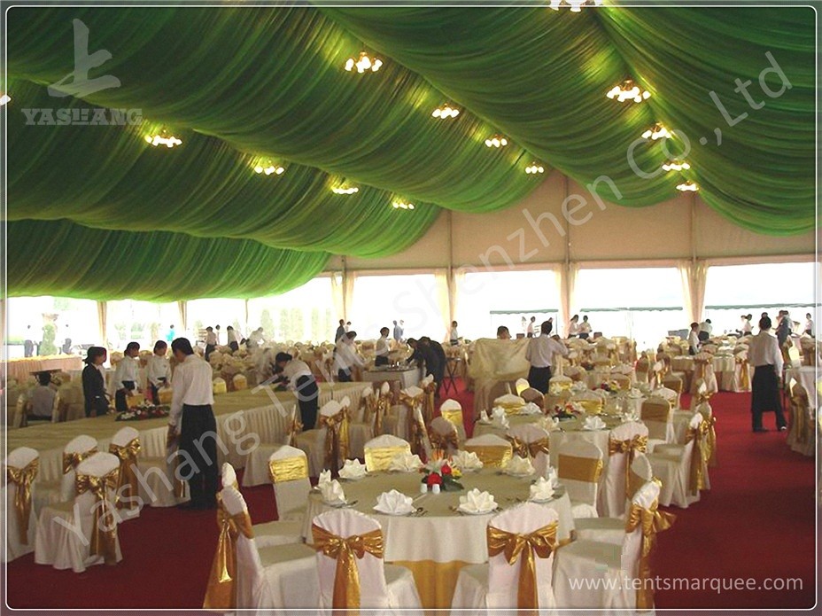 Enclosed Space Elegant Wedding Event Tent Clear Span Marquee White Canopy