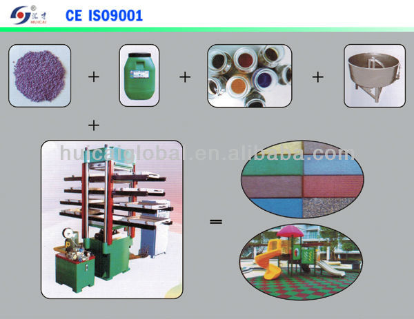 After Service One Year Rubber Floor Brick Making Machine for Rubber Tile Production