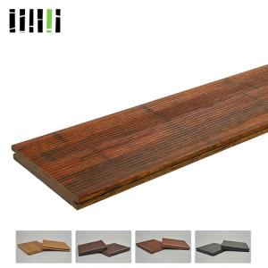 Quality 18 Mm Thickness Bamboo Timber Flooring Long Service Life For Outdoor Park Deck for sale