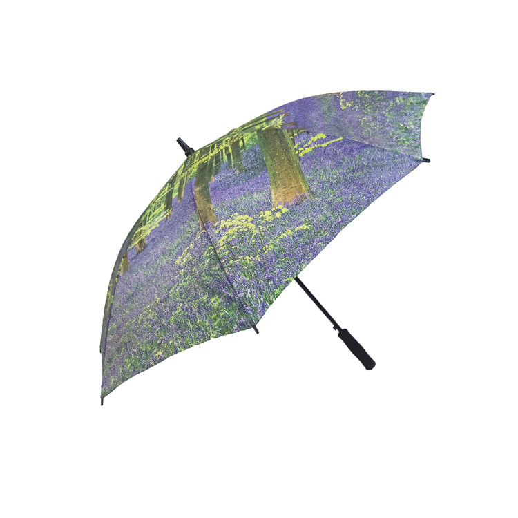 Metal/Fiberglass Frame Personalized Advertising Golf Umbrellas Custom Logo