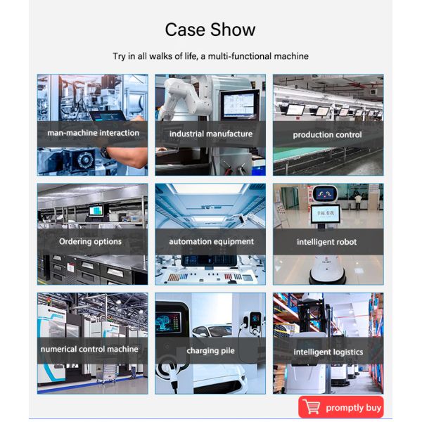 10.1inch 1000 Nits Rugged Marine Panel Pc Ip65 Explosion Waterproof Open Frame Embedded Touch Screen Industrial Tablet Computer