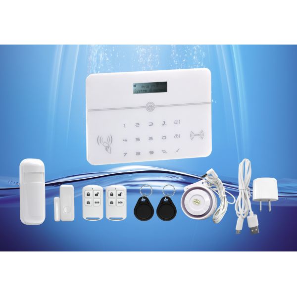 GSM PSTN Wireless Security Alarm System 12 Wireless 4 Wired Zones Remote Control