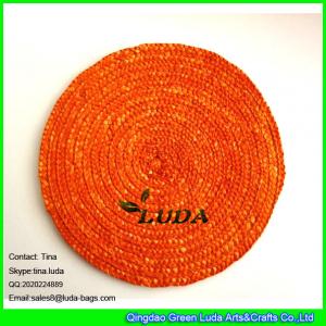 Quality LUDA bamboo placemats wholesale natural wheat straw cup and table mats for sale