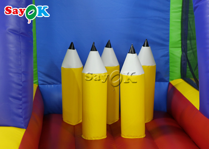 Inflatable Baseball Game Cactus Pencil Inflatable Ring Toss Game 4 In 1 Basketball Shooting