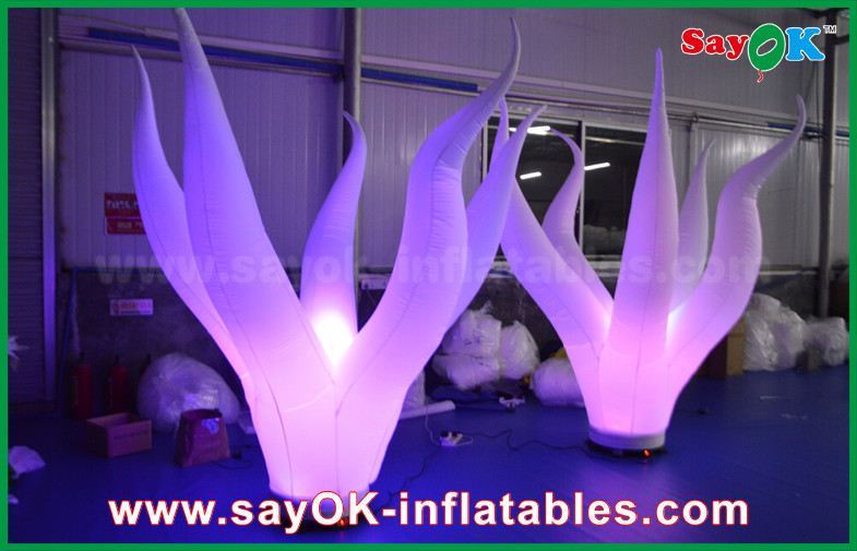 1.5m High Nylon Cloth Inflatable Lighting Coral Water Plant For Stage Decoration