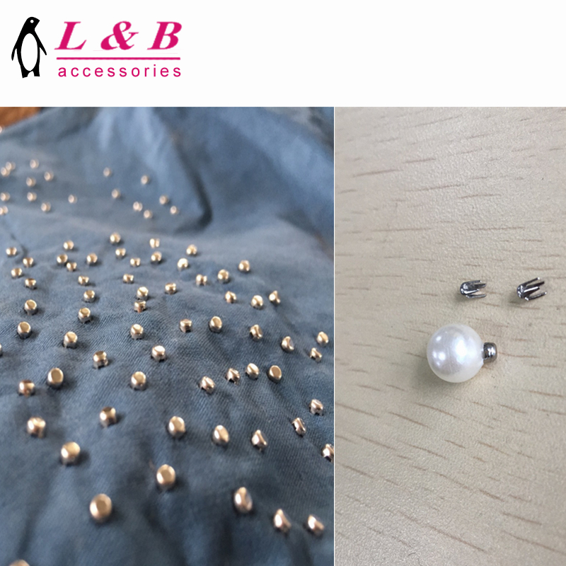 2020 New fashion round faux machine attaching plastic pearl beads