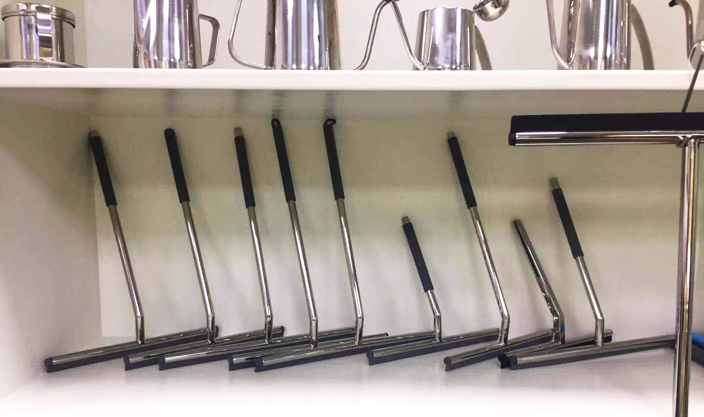 High End Stainless Steel Window Squeegee shower cleaner with Replaceable Rubber Blade