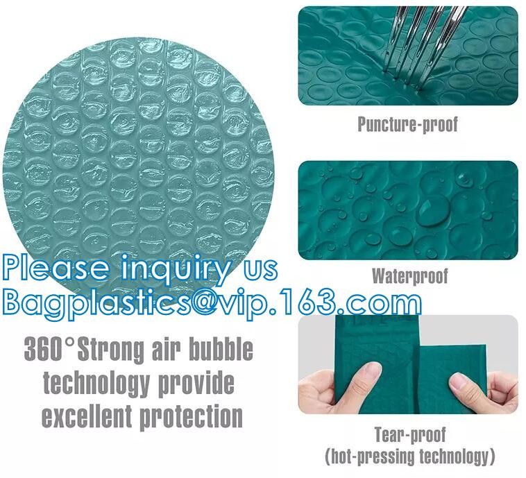 Mailer Slider Air Zip lockk Ploy Bubble Mailing Packaging Bag, Beauty Padded Pouch, Shipping Bags, Envelopes