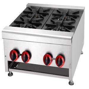 China 30kW Industrial Table Type Gas Cooker Stove with 4 Burner LPG2800Pa on sale