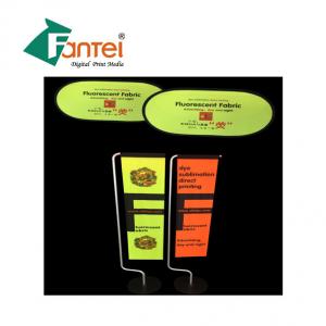 China Dye Sublimation Pull Up Display Banners Fluorescent Yellow Signs on sale