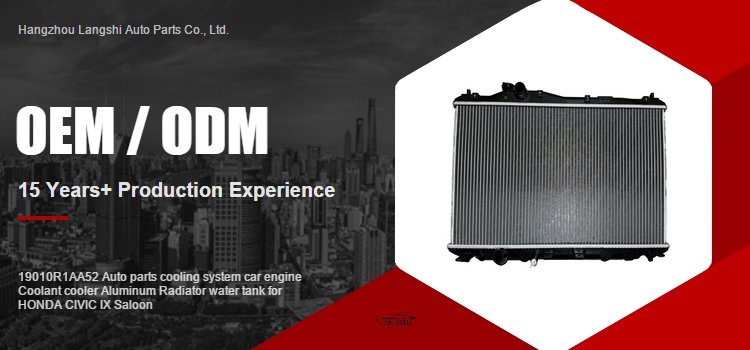 19010-R1A-A52 Aluminum Radiator Water Tank for HONDA CIVIC IX 1.8 FB2 Cooling System