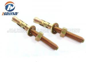 China Round Head Dia M6 - M20 Standard Carbon Steel Wedge Anchor Bolts on sale
