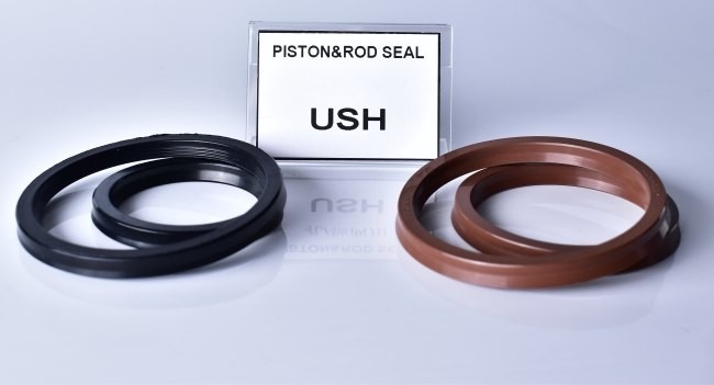 High Temp Resistant Hydraulic Cylinder Seals Brown U Shaped O Ring FKM USH Packing