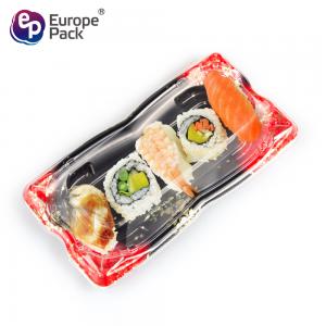 China Factory price cheap 8.5 inch transparent plastic packaging sushi tray on sale