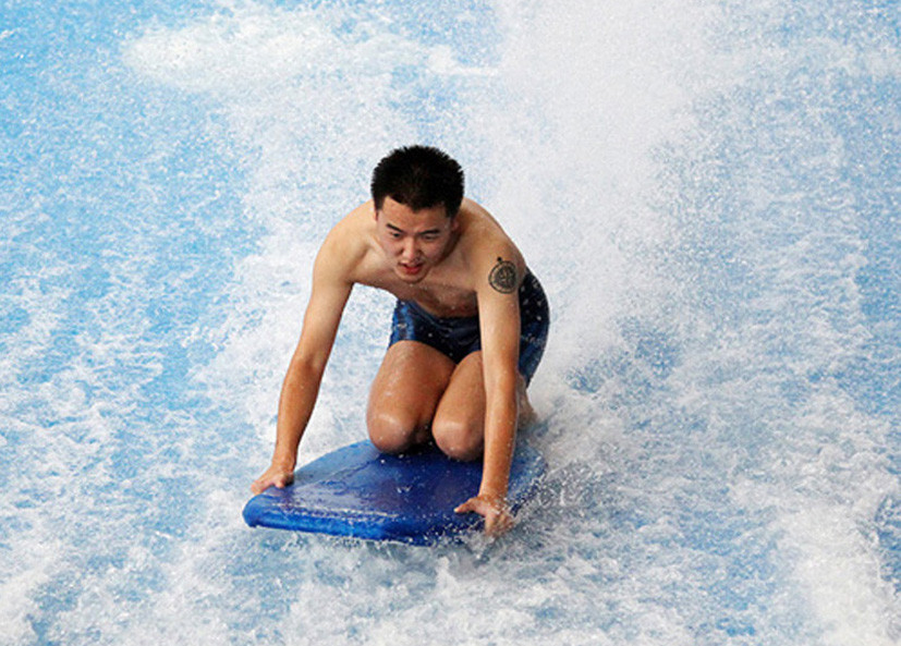 Customized Color Flowrider Water Ride Double People Use Boards For Water Park