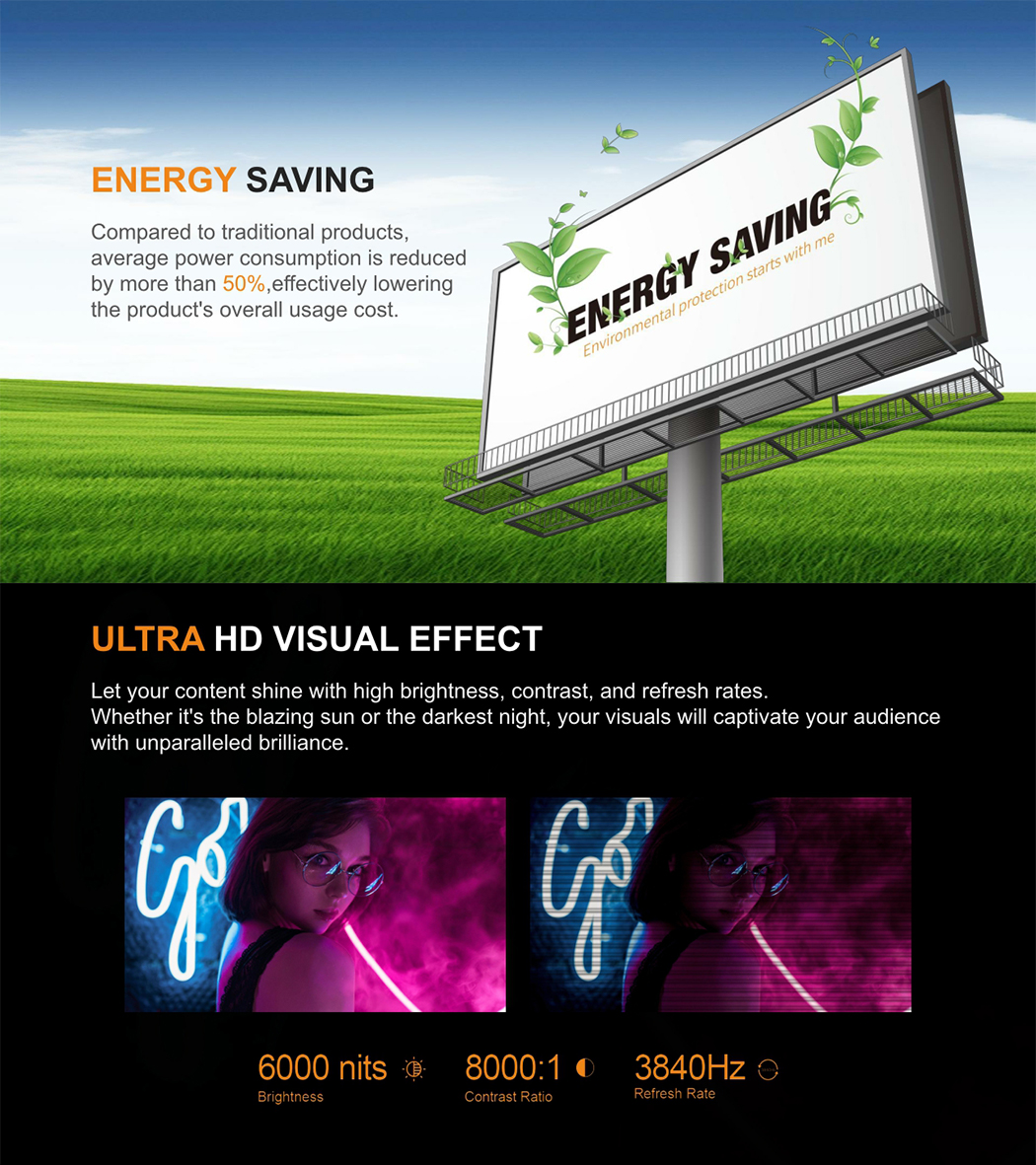 Energy Saving High Definition P3.91 P4.81 P6.25 P7.8 P10.4 Full Color LED Video Wall Outdoor Waterproof LED Display LED Screen