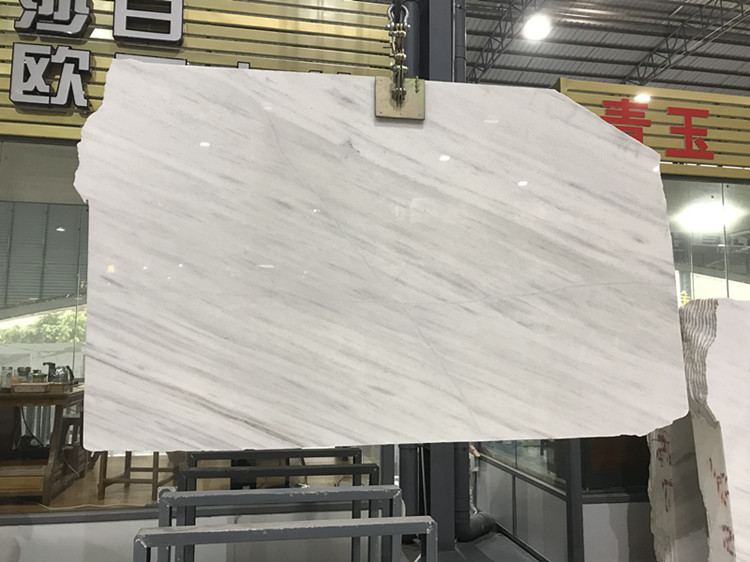 Grey Veins Marble Backlit Pure White Jade Onyx Stone