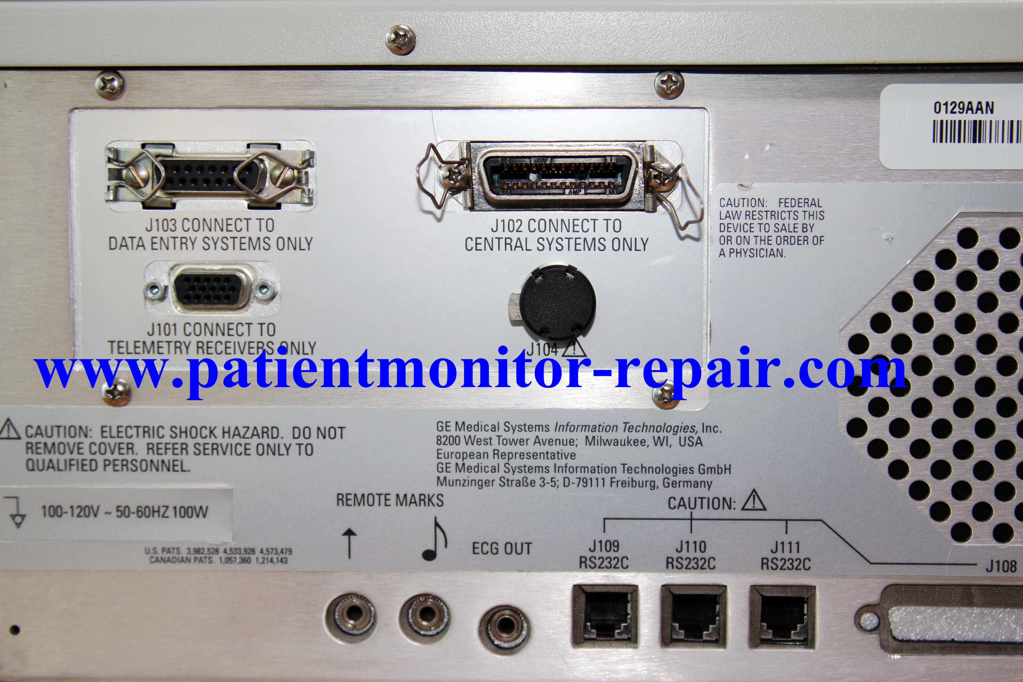 GE Crometrics 120 Series Maternal Fetal Monitors For Medical Equipment Changeable Replacement Parts