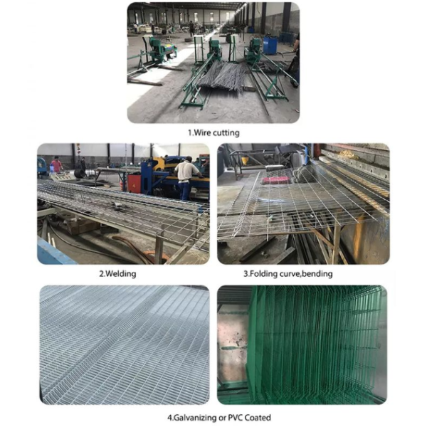 Curved Rib 3D Security Fence For Impact Resistance And Low Glare Visibility
