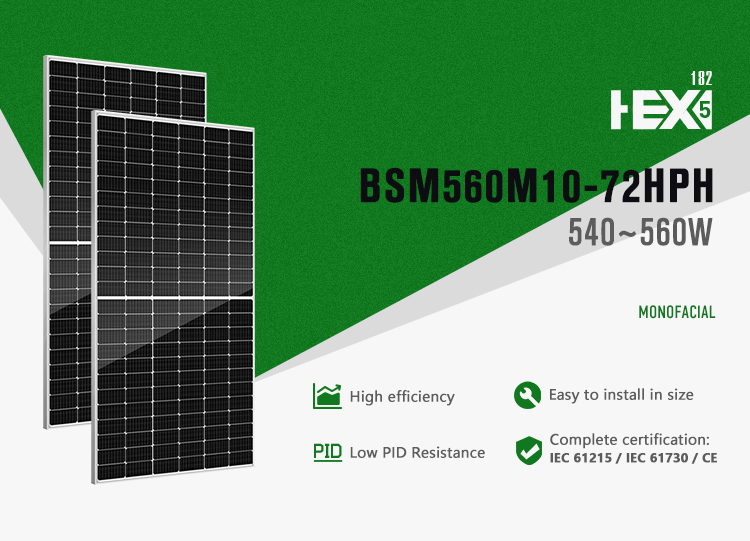 Bluesun Easy Installed Solar Power Panel Solar Pv Module 540w 550w 560w Home Use Solar Panels Wholesale House