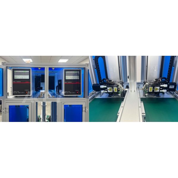 Automatic Double-sided Nickel Strip Spot Welding Machine For 18650 21700 26650 32700 33140
