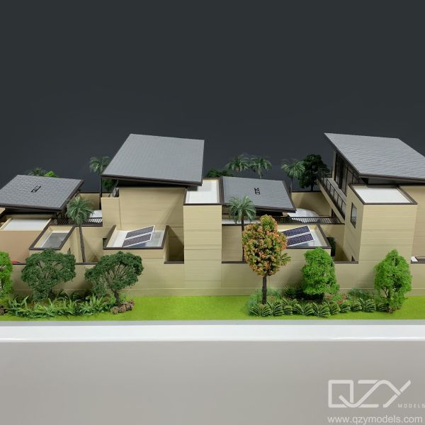 1:25 Scale Villa Model with Elevating Feature and Lighting Control for China Overseas Property