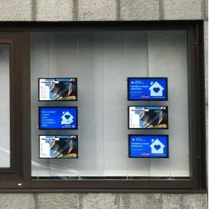 China Cutting-Edge Technology LCD Digital Window Displays For Android Free CMS System on sale