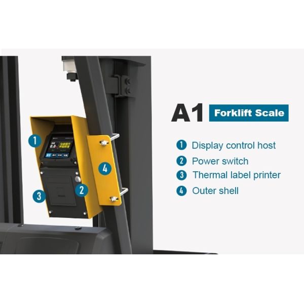 4ton Digital Forklift Scale with Ultimate Load 200% and No Structural Change Required - Customizable Onboard Weighing System
