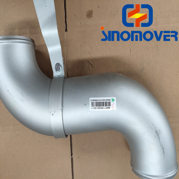 WG9719530123 Sino Truck Spare Parts Intercooler Steel Outlet Pipe