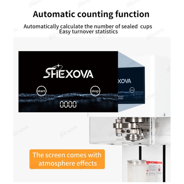 Full Automatic Pet Pop Can Sealing Machine For Aluminum Plastic Cans