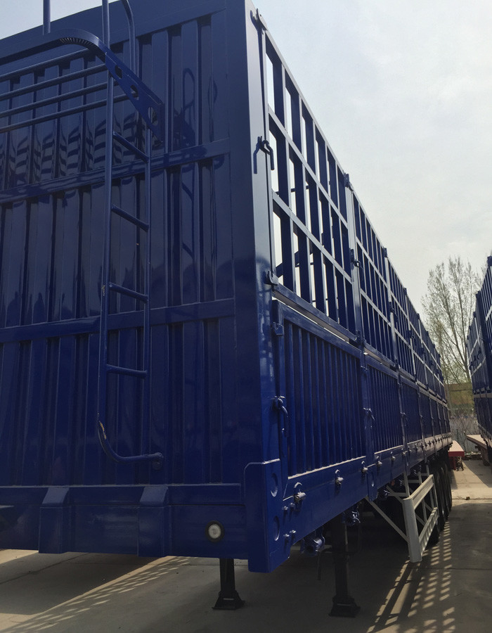 Multi Color Semi Low Bed Trailer , Normal Suspension Semi Equipment Trailer