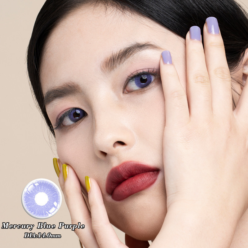 High Quality Purple Color Contact Lenses Big Eye Make Up OEM Order Online