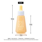 Wholesale Silk Screen Printing Serum Dropper Bottles 50ML Customizable Plastic