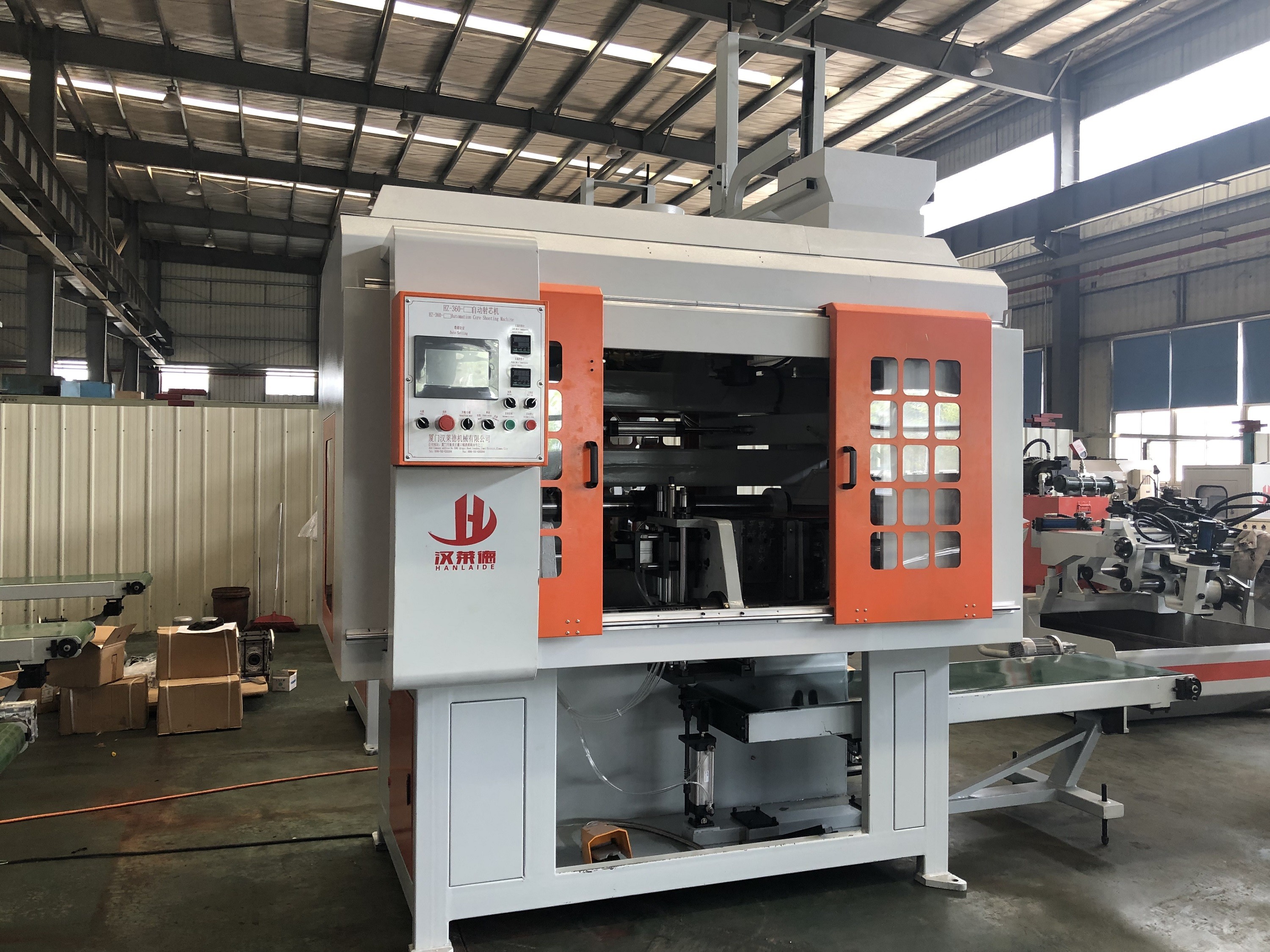 Buffing Flexible Robotic Arms Sand Core Making Machine Electronic Control