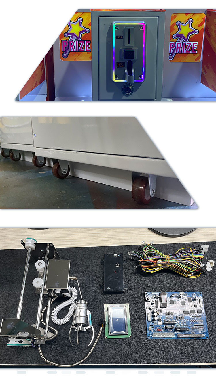 Metal Chassis 3 Inch Toys Mini Crane Machine Claw Machine For Entertainment
