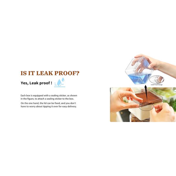 Square Clear Plastic Dessert Cups with Lids and Sporks&Stickers Disposable Parfait Cups with Lid,Tiramisu container with lid,Cupcake,Parfait,Pudding