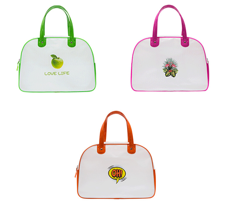 Zipper Close Mesh Cosmetic Makeup Bag With Handle