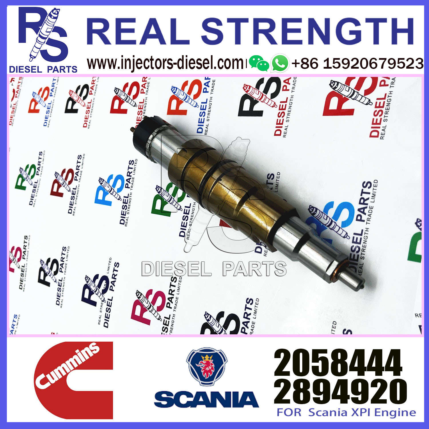 New fuel injector 1881565 common rail injector 1881565 for diesel fuel engine DC13 1933613 2057401 2058444 2419679