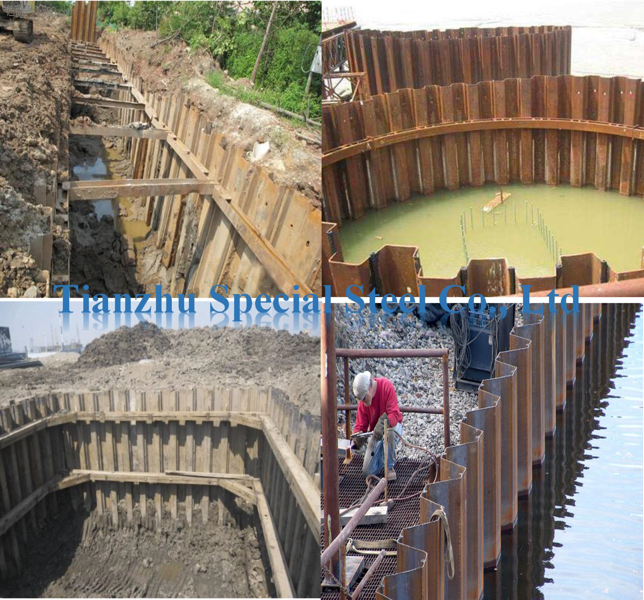 Hot Rolled Larsen Sy295 Sy390 U Type Used Steel Sheet Pile On Sale Type 2 And Type 3