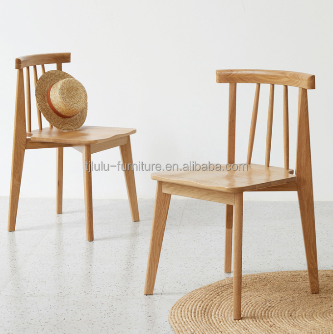 Windsor Wooden Chairs Oak Wood Chair for Dining Room and Living Room Weight Limit 150KG Classical Nordic Restaurant