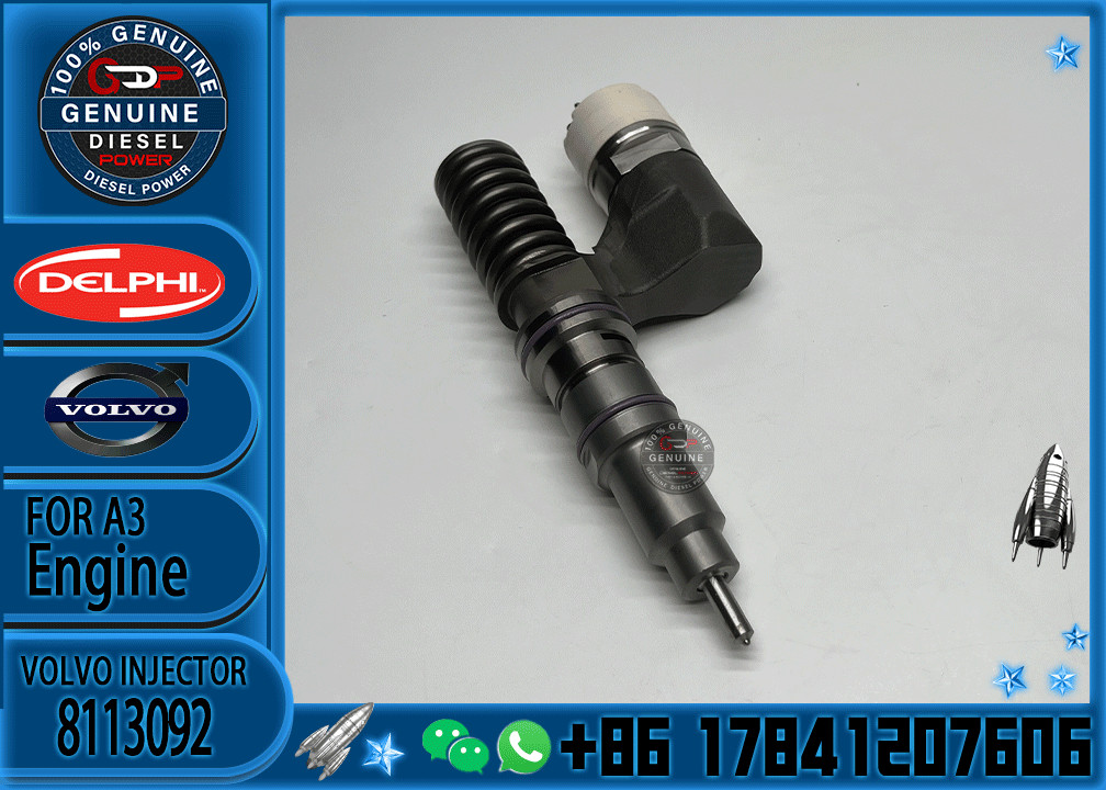 Common Rail Fuel Injector BEBE4B01004 3964404 8113092 8113411 8170998 BEBE4B12003 BEBE4B12004 For VOL EC460B EC360B