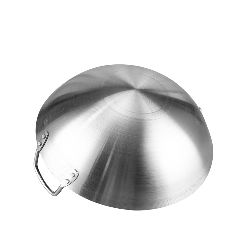 Standing Double Handle Deep Frying Pan Without Cover For Restaurants