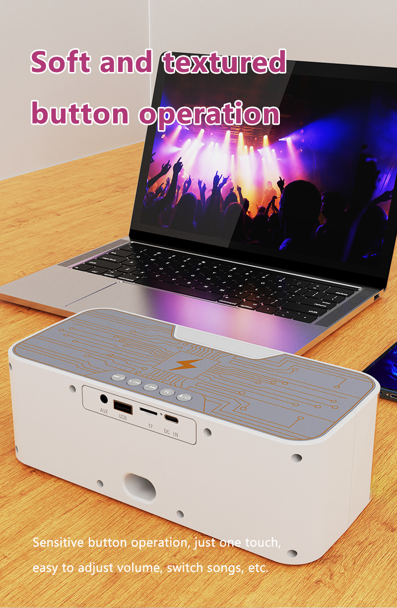 Outdoor Portable Mini Speaker Wireless LED Light BT Speaker with Speaker Set Type