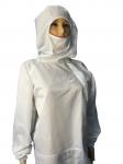 Biotech / Pharmaceutical ESD Safe Materials Cleanroom ESD Suit With Hood And