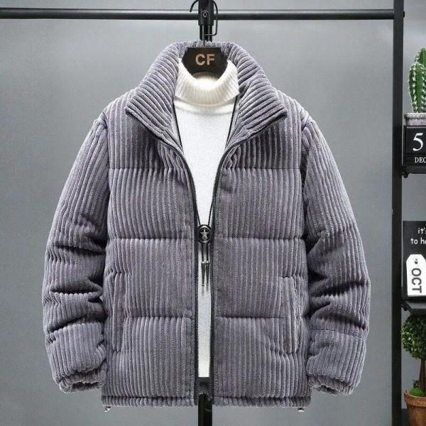 Plus-Size Men′s Corduroy Winter 2022 Overcoat Warm Coat Men′s Cotton Jacket for Men
