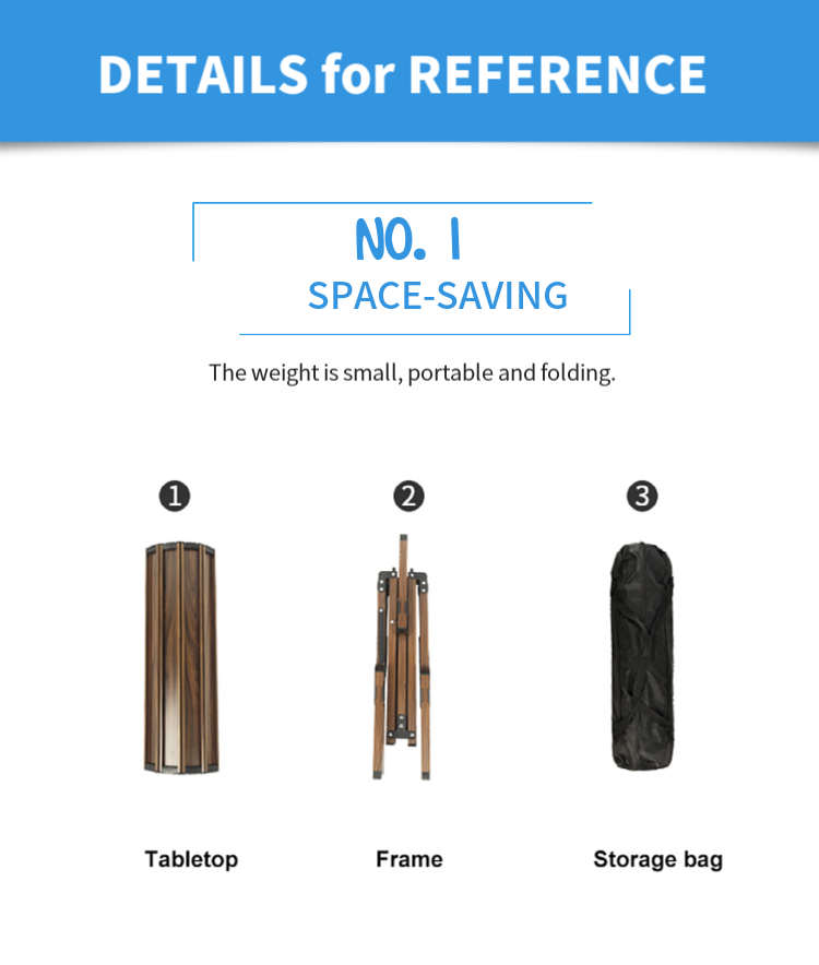 Ultra Compact Folding Camping Table - in use outdoors