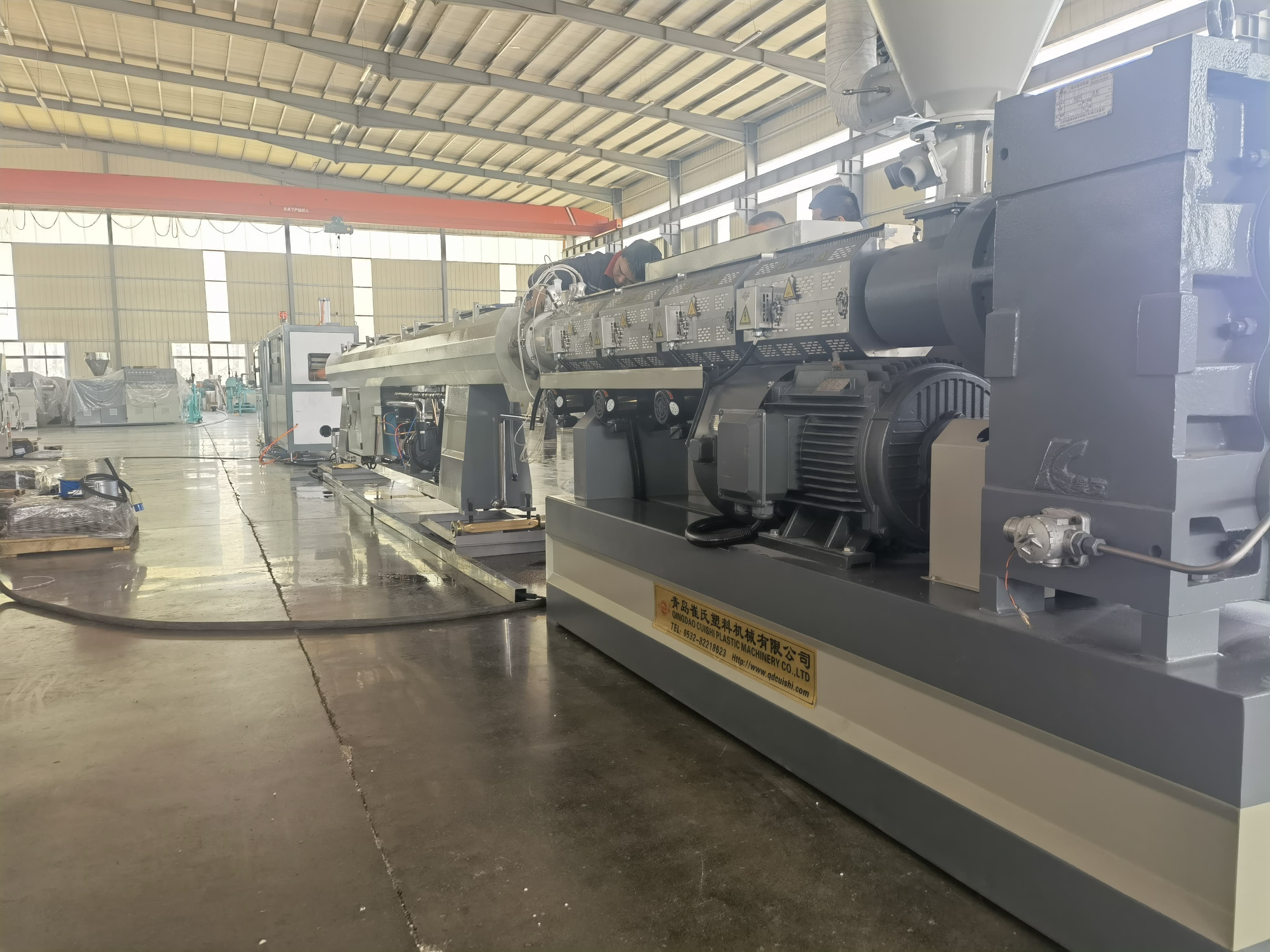 Upgrade PE MPP Pipe Production Customizable PE Pipe Extrusion Line Featuring 33 1-38 1 Screw L/D Ratio And Motor Made