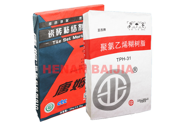 25KG 50KG Pasted Kraft Valve Paper Bags Dry Mortar Packaging